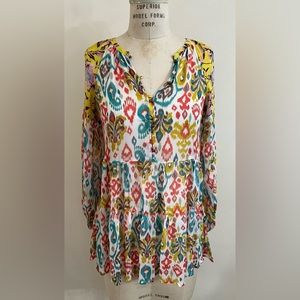 Anthropologie Maureen Babydoll Sheer Tunic Blouse - Size XS